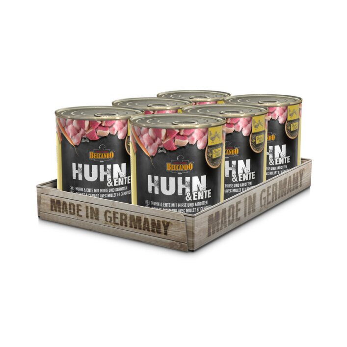 Huhn & Ente mit Hirse & Karotten 6x800g | Belcando Super Premium