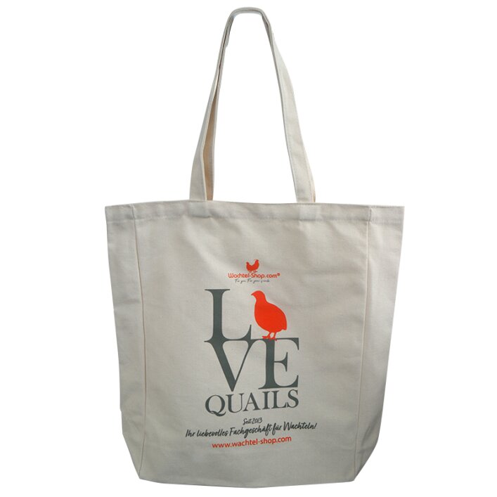 Stofftasche Love quails Wachtel-Shop