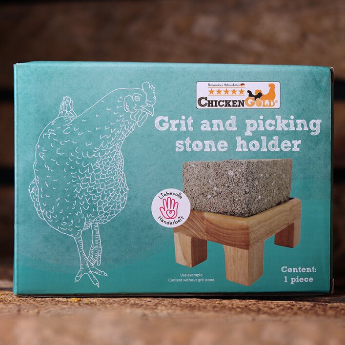 Holzhalter für Grit- und Picksteine | ChickenGold®