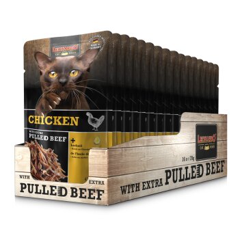 Chicken + extra pulled Beef 16x70g | Leonardo®
