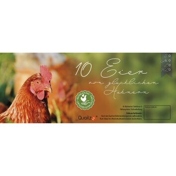 Etiketten für 10er Hühnereierschachteln - Motiv...