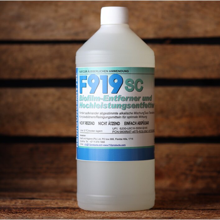 Hochleistungsreiniger für starke Verschmutzungen & Biofilm - F919 SC